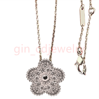 Silver diamond necklace