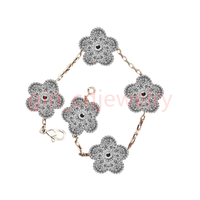 Silver diamond bracelet