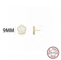 earrings gold+white