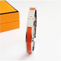 8MM wide silver orange