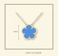 gold blue necklace
