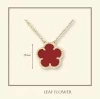 gold red necklace