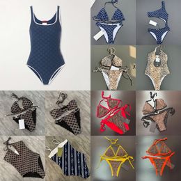 Designer Women's Bikini Swimwear Full Rhinestone Letter Swimsuit Summer Beach Vacation Luxury One Piece Swim suit Womens Sexy Slim Bikini Set