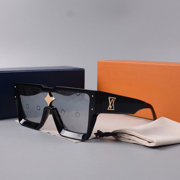 Designer Sunglasses Man Sunglasses Woman Fashion Glasses Rectangle Big Full Frame Letter Design for Man Women 5 Option Top Quality