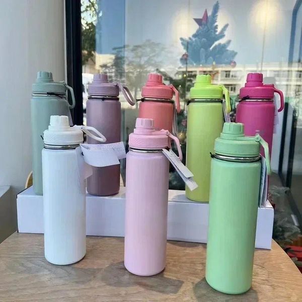 Water Bottles Llu Insulated Cup Portable Leakproof Outdoor Cups Sport Gym Vacuum Stainless Steel Pure Titanium