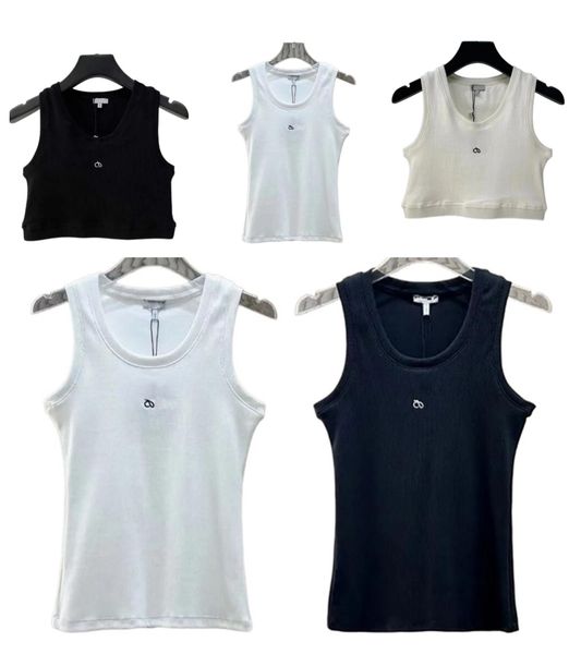 Designer Tank top Summer Women T Shirts Crop Top Sexy Off Shoulder Black Tank Casual Sleeveless Backless Shirt
