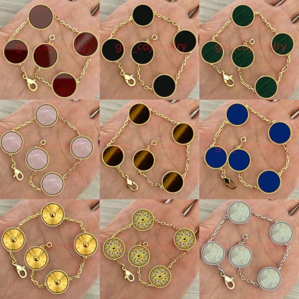 Fashion Classic Lucky Bracelet 18K Gold Plated Engagement Jewelry for Women and Girls Valentine's Day Mother's Day
