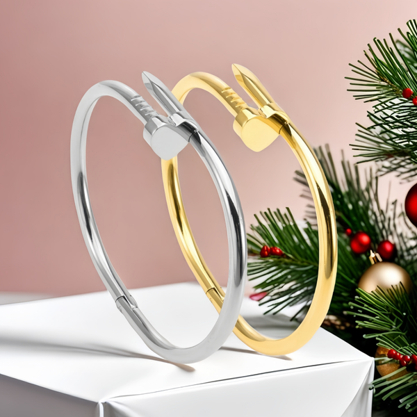 Gold designer bracelet jewlery designer for women men luxury bangle high quality titanium steel does not fade friend brothers and sisters silver nail bracelet gifts